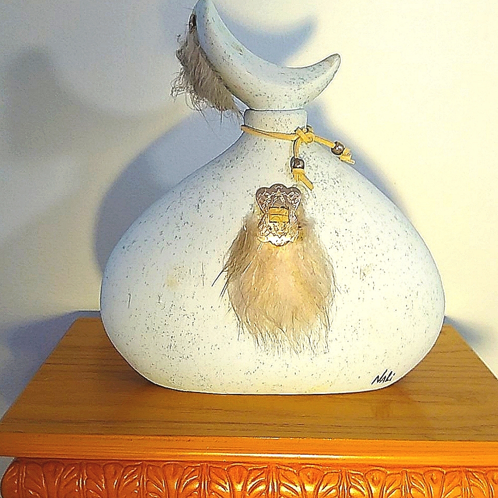 Original art signed decanter